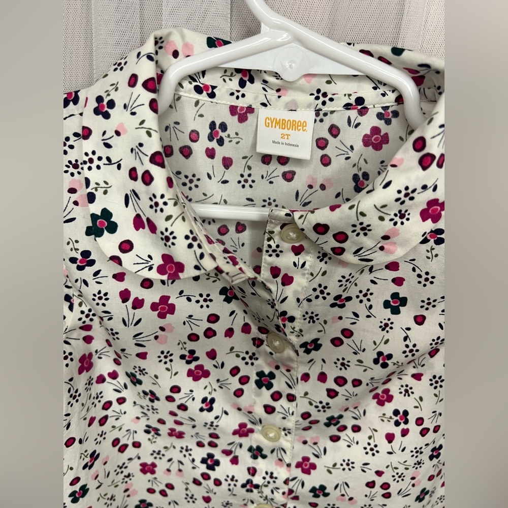 🌸Girls Gymboree Button Down Blouse Size 2T